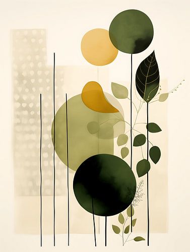 Botanisch Abstract Groen