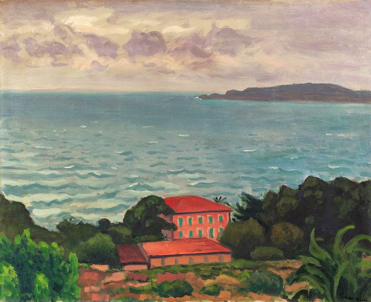 View of Toulon Harbour, Albert Marquet by Atelier Liesjes