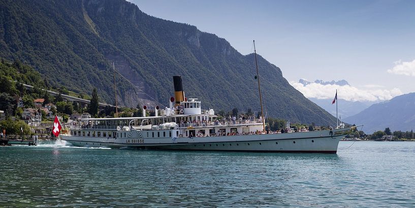 La Suisse Paddlesteamer, Genfersee, Schweiz von Imladris Images