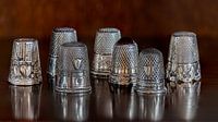 Old silver thimbles