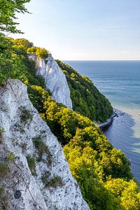 Jasmund on Rügen on the Baltic Sea with chalk cliffs by Gerald Lechner