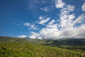 Landschap van Batur vulkaan op het eiland van Bali, Indonesië