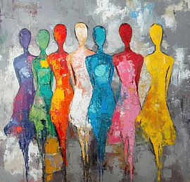 Bunte Figuren von Kunst Laune