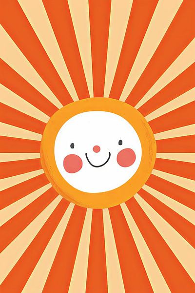 Happy sun - Children's room by Poster Art Shop