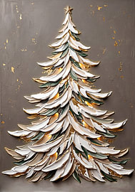 Christmas tree – Golden splendour in relief