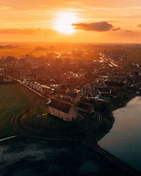 Ezinge, Groningen bei Sonnenaufgang. von Marion Stoffels