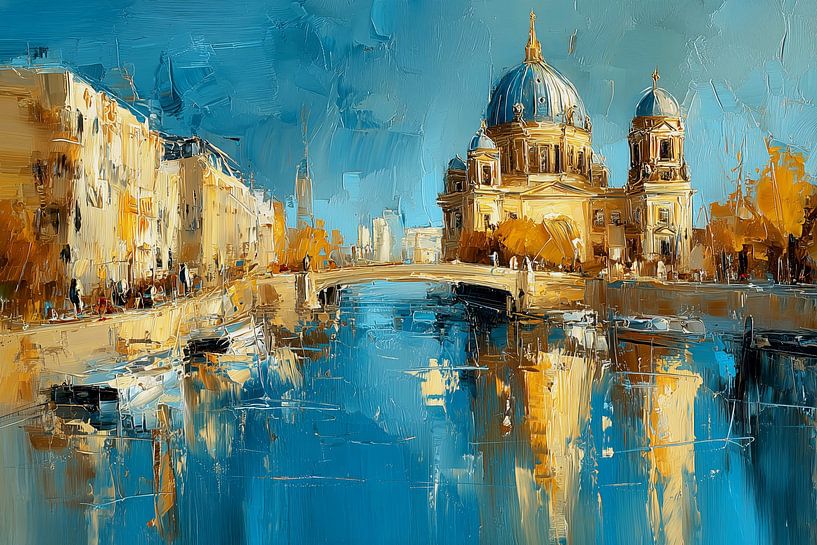 Berliner Dom Gemälde von ARTemberaubend