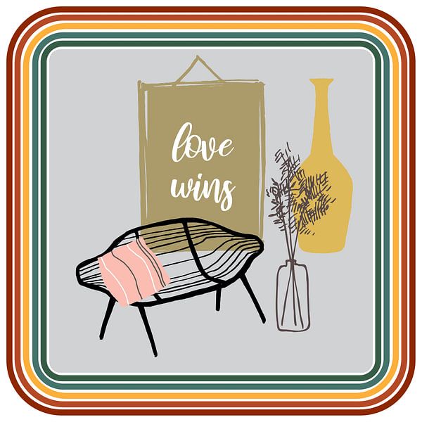 Love Wins by Mad Dog Art