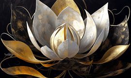 Lotus Silber & Gold II von Jacky
