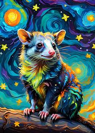 Opossum Sternennacht