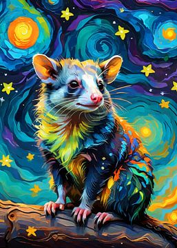 Opossum Sterrennacht van MIROKKU