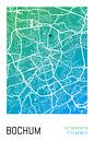 Bochum - Stadsplattegrondontwerp Stadsplattegrond (kleurverloop) van ViaMapia thumbnail