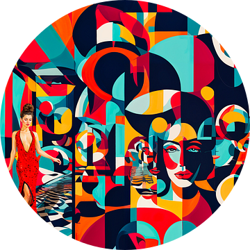 Escher's Lady in Red