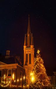 Die Kirche St. Martinus in Princenhage in Breda während der Weihnachtszeit