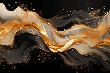 Luxuriöse elegante abstrakte Kunst von Digitale Schilderijen