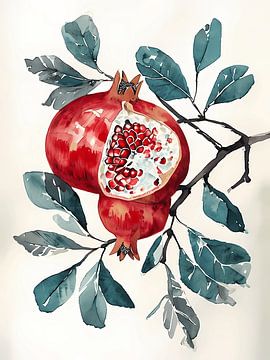 Elegant Pomegranate Duo by Artistic