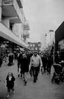 Een meneer boos op straat