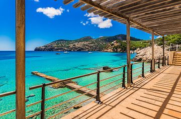 Camp de Mar baai, Mallorca, Spanje Middellandse Zee van Alex Winter