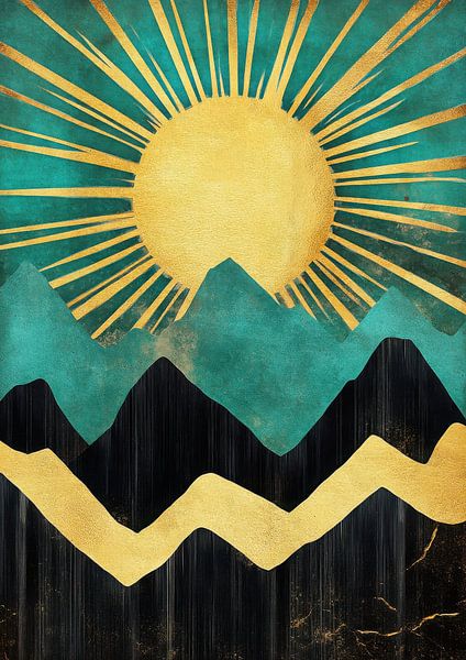 Sunrise over the Black and Golden Mountains by Niklas Maximilian