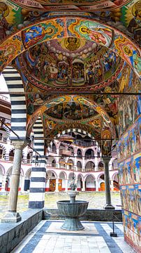 Dekoration im Rila-Kloster in Bulgarien