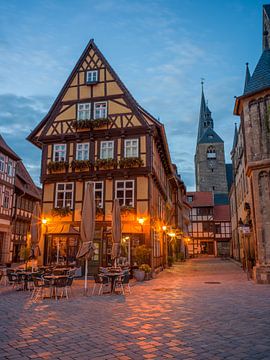 Werelderfgoedstad Quedlinburg - Markt bij nacht van t.ART