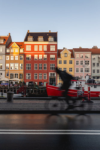 Kopenhagen | Radfahrer in Nyhavn