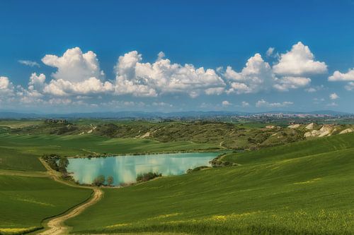 Toscaans landschap onder Siena