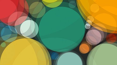 Colorful circles abstract