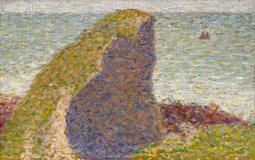 Studie voor Le Bec du Hoc, Grandcamp, Georges Seurat, Georges Seurat.