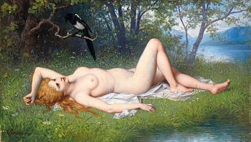 Vrouw en de Ekster, Carl Schweninger jr (de ekster) van Atelier Liesjes