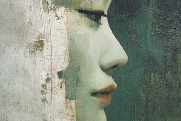 Abstraktes Porträt-Kunstwerk - Moderne Wanddekoration von SPEQ ART