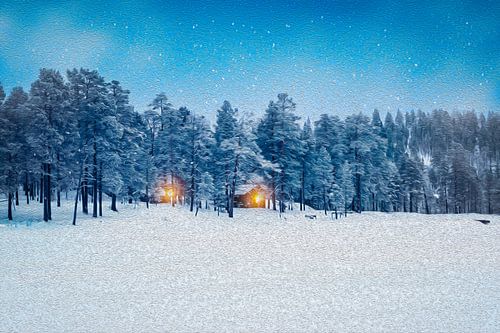 Snow Landscape in Finnish Forests by Nancy Pauwels Photo