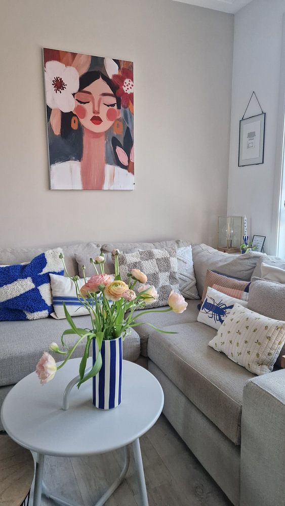 Portret, moderne illustratie  van Carla Van Iersel 