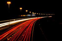 Snelweg A58 onder Breda bij Ulvenhout en Galder