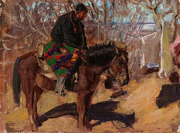 Native American te paard, 1925, Akseli Gallen-Kallela