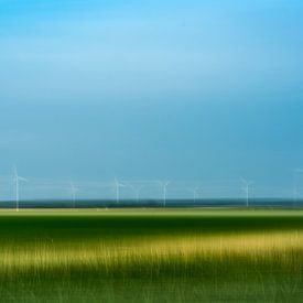 Windmolen in Flevoland van Annemarie Hoogwoud
