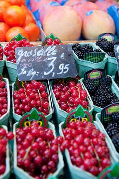 Assortiment fruit op de Franse markt van Ivonne Wierink