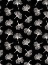Gingko biloba-Blätter auf schwarz von Karin van der Vegt Miniaturansicht