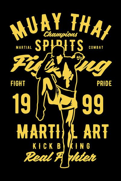 Muay Thai van Poster Art Shop