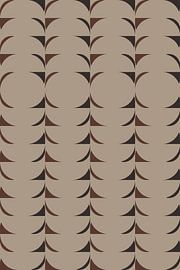 Art rétro des années 70. Motif géométrique abstrait n° 9 sur Dina Dankers