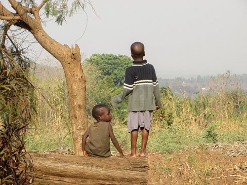 Kinderen in Malawi van Fred Fiets