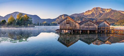 Zonsopgang aan de Kochelsee