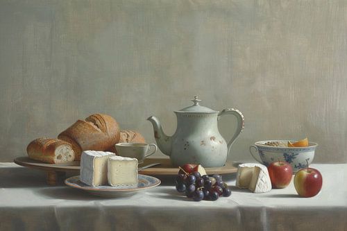 Nature morte - Tranquillité du petit déjeuner Elégance