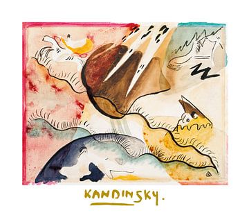 Regenlandschap van Wassily Kandinsky van Peter Balan