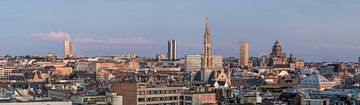 Extra large panoramic view over Brusseks Old Town by Werner Lerooy