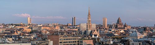 Très grande vue panoramique sur la vieille ville de Brusseks