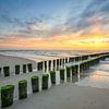 Sur la plage de la mer du Nord à Domburg sur Michael Valjak