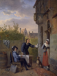 Ignatius Josephus Van Regemorter – Inn Scene, 1828