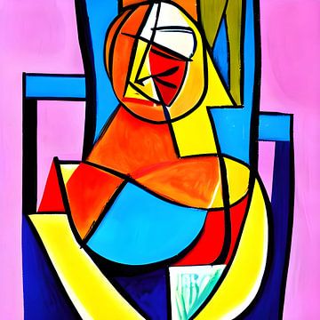 sitting woman