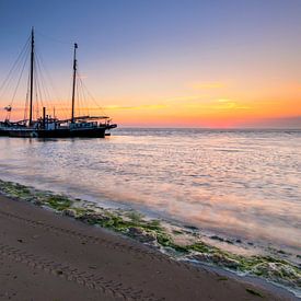 Sonnenuntergang auf Texel von Ramon Stijnen